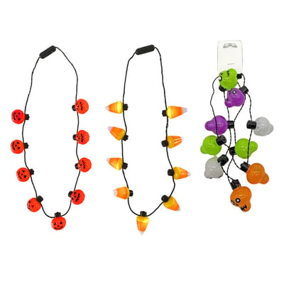 Halloween LED Necklace, Assorted