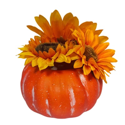 Sunflower Pumpkin Décor