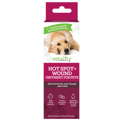 Vetality Hot Spot & Wound Ointment for Pets, 2.5 oz