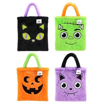 Halloween Plush Treat Bag, Assorted