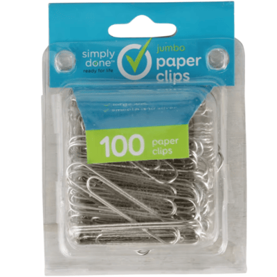 Simply Done Jumbo Paper Clips 100 Count
