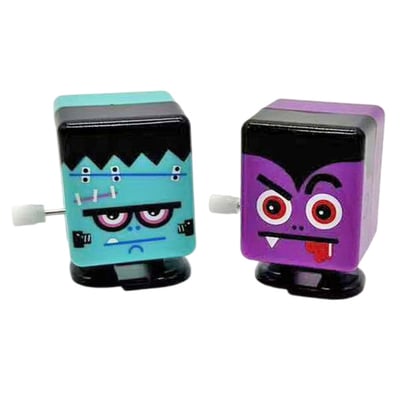 Halloween Square Head Wind Up Toy, Assorted