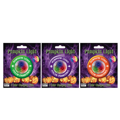 Color Changing Pumpkin Light, Assorted