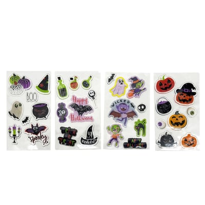Halloween Gel Clings, Assorted