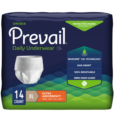 Prevail Protective Underwear Unisex, Extra Absorbency, XL 14 Count
