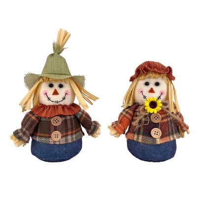 Harvest Denim Scarecrow, 6 in., Assorted