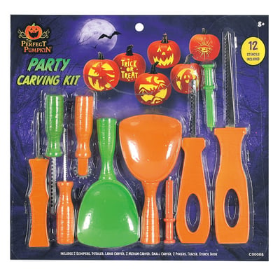 Perfect Pumpkin Party Carving Kit, 22 Piece