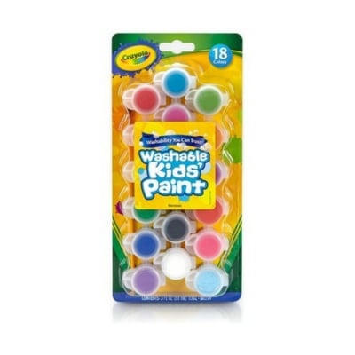Crayola Washable Kids Paint Set, 18 Assorted Colors
