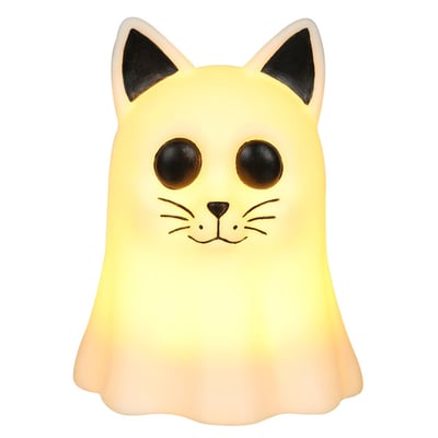 Light Up Ghostly Kitty, 8 in