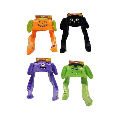 Halloween Fuzzy Moving Monster Hat, Assorted