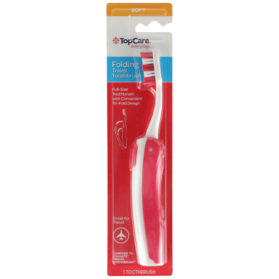 TopCare Folding Travel Toothbrush 1 ct