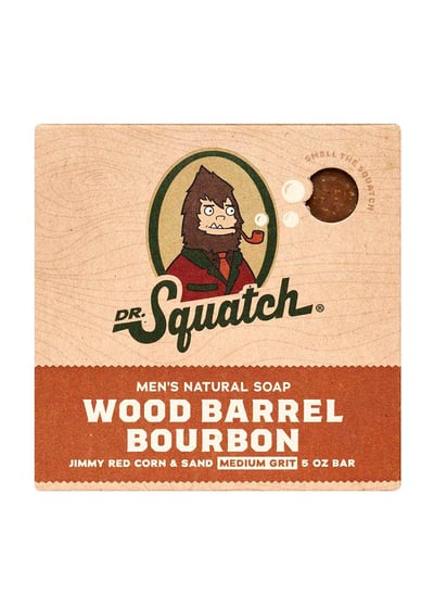 Dr. Squatch Men's All Natural Bar Soap - Wood Barrel Bourbon - 5oz