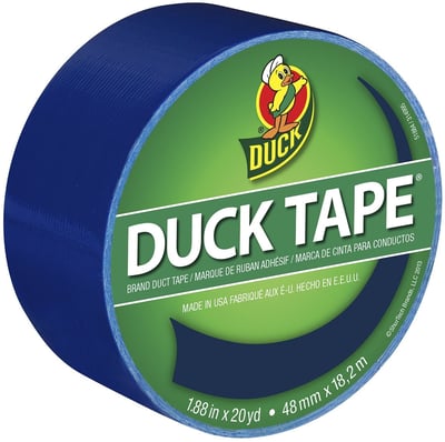 Duck Brand 1304959 Color Duct Tape, Blue, 1.88 Inches X 20 Yards, Single Roll