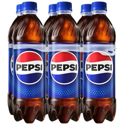 Pepsi Cola Soda - 6pk/16.9 Fl Oz Bottles
