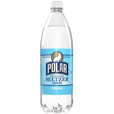Polar Original Seltzer Water, 1 Liter Bottle.