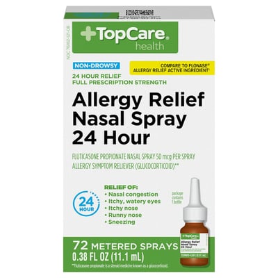 TopCare Fluticasone Allergy Relief Nasal Spray 24 Hour 0.38 fl oz