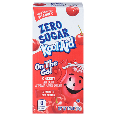 Kool-Aid Drink Mix, Zero Sugar, Cherry, On The Go