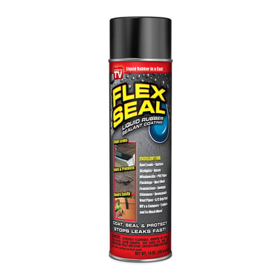 Flex Seal Liquid Rubber Sealant Coating Spray, 14 Oz Can, Black FSR20 USS-EOPFSR20