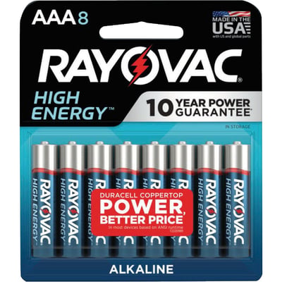 Rayovac High Energy AAA 1.5V Alkaline Batteries