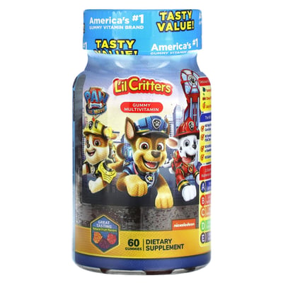 L'il Critters Paw Patrol Complete Multivitamin Dietary Supplement Gummies 60 Ct Bottle