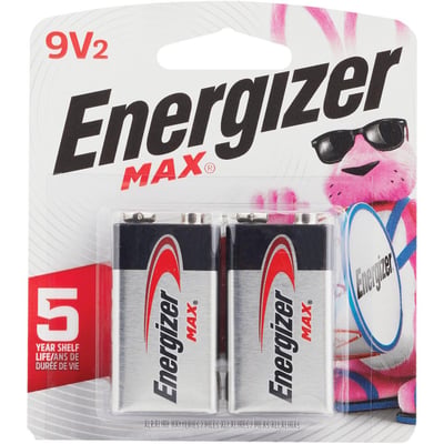 Energizer MAX 9V Alkaline Batteries 2 ct