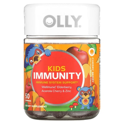 Olly Kids Immunity Elderberry Gummies - Cherry Berry - 50ct
