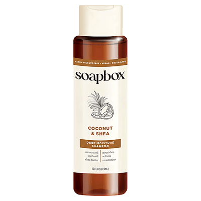 Soapbox Coconut Oil & Shea Butter Deep Moisture Shampoo - 16 fl oz