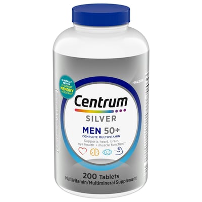 Centrum Silver Men 50+ Multivitamin Dietary Supplement Tablets