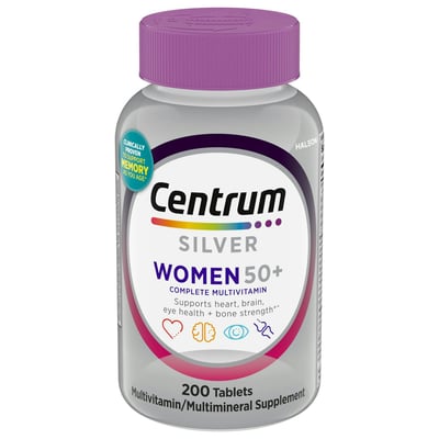Centrum Silver Women 50+ Multivitamin / Multimineral Dietary Supplement Tablets