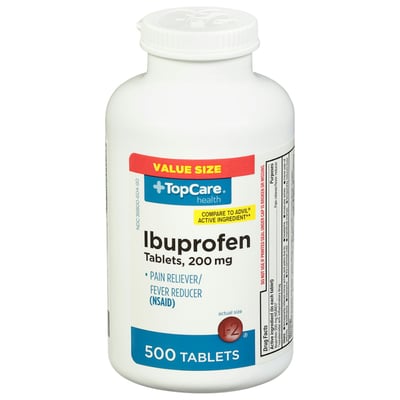 TopCare Ibuprofen Pain Reliever Tablets 200 mg, 500 ct