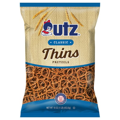Utz Extra Thins Pretzels - 16 Ounce