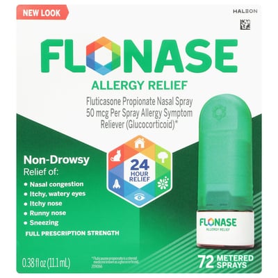 Flonase Allergy Relief Nasal Spray 72 Sprays - 0.38 Oz