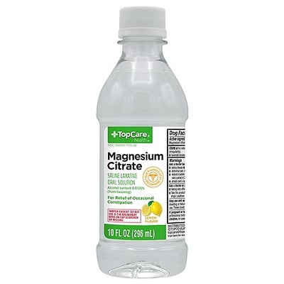 TopCare Magnesium Citrate Saline Laxative Oral Solution Lemon 10 fl oz