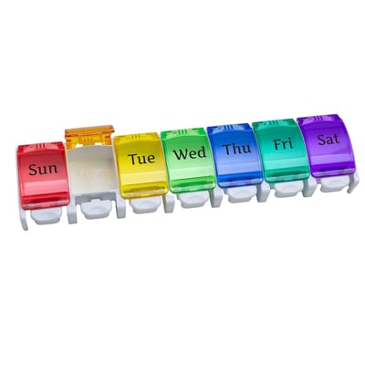 Ezy Dose Weekly With Push Buttons Pill Organizer