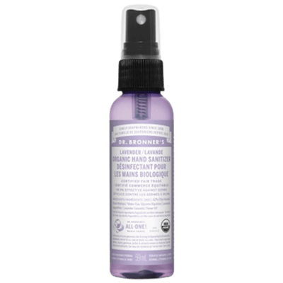 Dr. Bronner's Organic Hand Sanitizer Lavender 2 fl oz