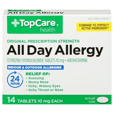 TopCare All Day Allergy Tablets 10 mg 14 ct