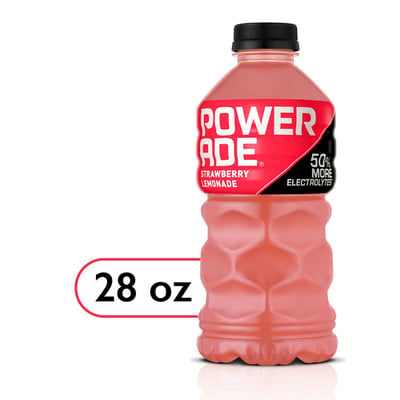 Powerade Strawberry Lemonade Electrolyte Sports Drink, 28 Fl Oz Bottle