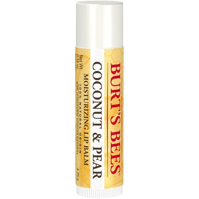 Burt's Bees S 100% Natural Moisturizing Lip Balm Coconut & Pear 1 Tube