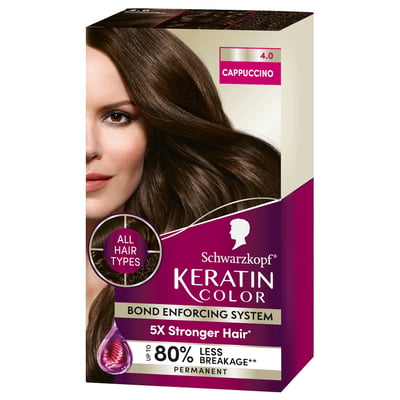 Schwarzkopf Keratin Permanent Hair Color - Cappuccino - 2.08 Fl Oz
