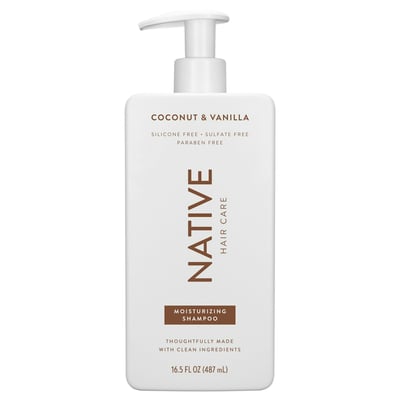 Native Shampoo, Moisturizing, Coconut & Vanilla 16.5 Fl Oz