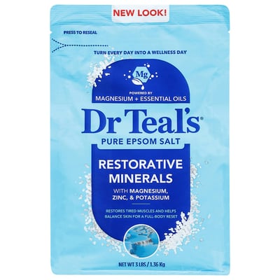 Dr Teal's Restorative Minerals Pure Epsom Salt Soaking Solution