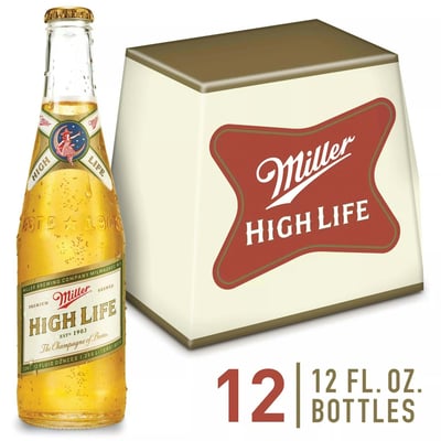 Miller High Life 12oz 12pk Bottles