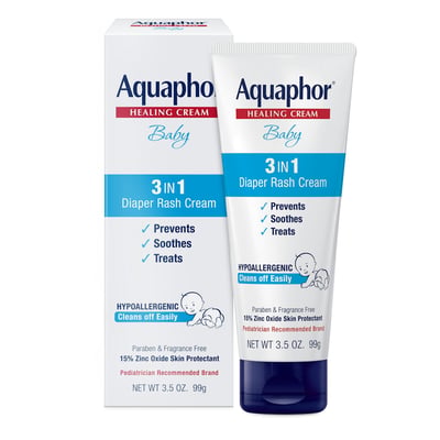 Aquaphor Healing Cream, Baby 3 In 1 Diaper Rash