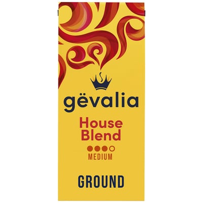 Gevalia House Blend Medium Roast Ground Coffee, Bag - 12 Ounce