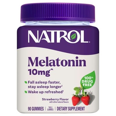 Natrol Melatonin, Sleep, 10 Mg, Gummies, Strawberry