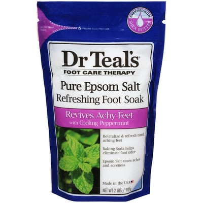 Dr Teal's Cooling Peppermint Epsom Salt Refreshing Foot Soak