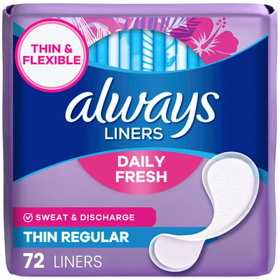Always Thin No Feel Protection Daily Liners Regular Absorbency