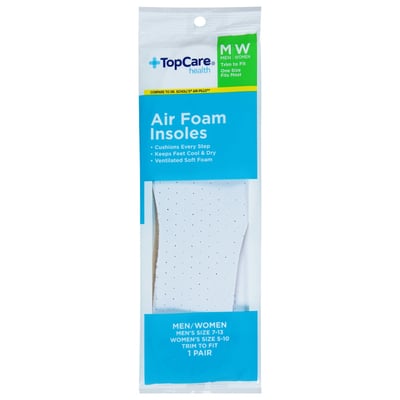 TopCare Men/Women Air Foam Insoles 1 pr