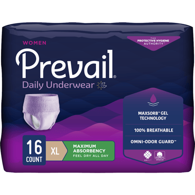 Prevail Underwear, Maximum Absorbency, X-Large, For Women