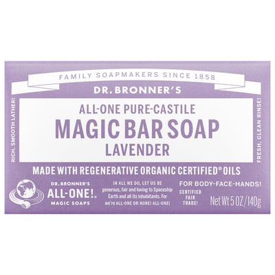 Dr. Bronner's Pure-Castile Bar Soap Lavender 5 oz